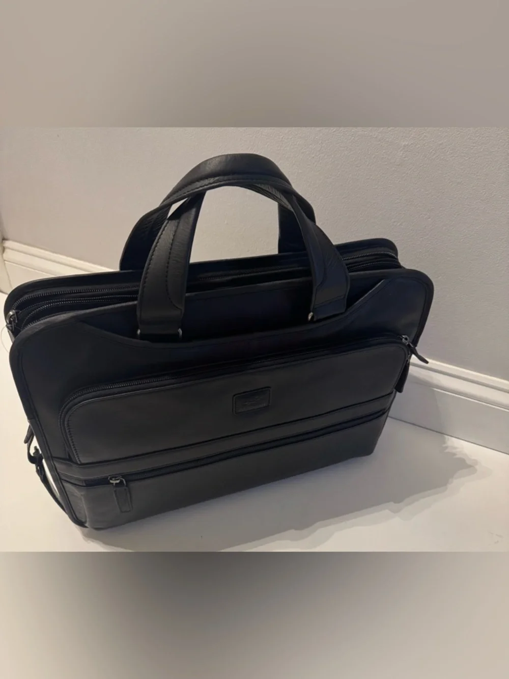 MANCINI Milan Triple Compartment Briefcase NWT